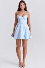 cinderella blue tulle mini dress