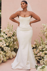 ivory strapless corset bridal gown - limited edition