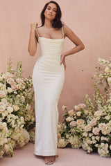ivory draped bridal gown - limited edition