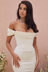 ivory corset off shoulder bridal gown - limited edition