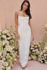 ivory draped bridal gown - limited edition