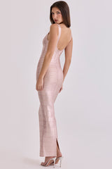 rosé bandage maxi dress - limited edition