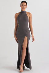 shadow halter gown