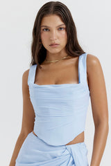 soft blue corset