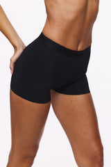 black shorts