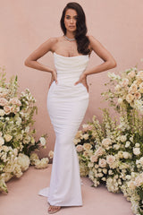 ivory draped strapless bridal gown - limited edition