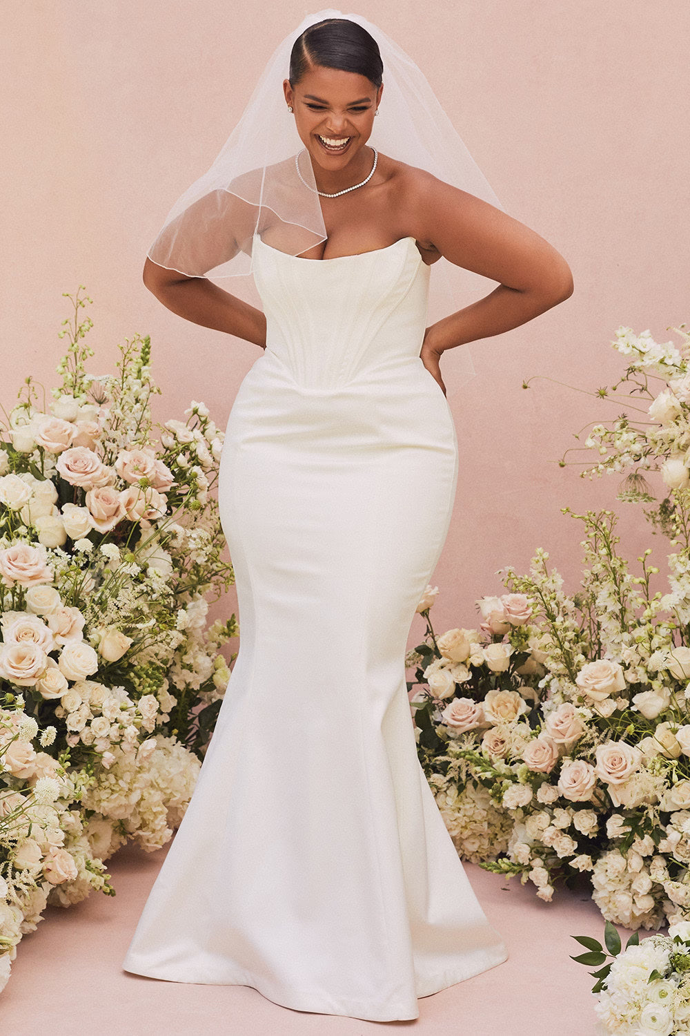 ivory strapless corset bridal gown - limited edition