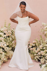 ivory strapless corset bridal gown - limited edition