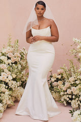 ivory strapless corset bridal gown - limited edition