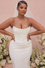 ivory strapless corset bridal gown - limited edition