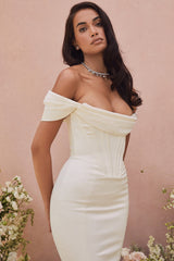 ivory corset off shoulder bridal gown - limited edition