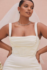 ivory balconette corset bridal gown - limited edition