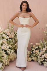 ivory draped bridal gown - limited edition