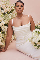 ivory draped bridal gown - limited edition